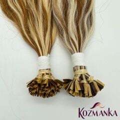 Çift Renkli Keratin Uçlu Doğal Saç (100 Adet)