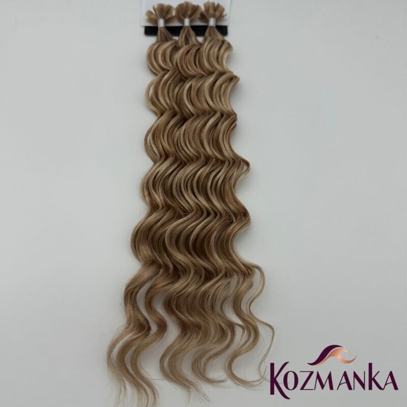 Açık Ombreli Dalgalı Doğal Keratin Kaynak Saç (60 Adet)