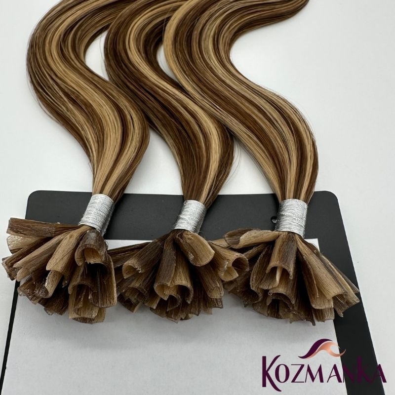 Röfleli Dalgalı Doğal Keratin Kaynak Saç (60 Adet)