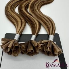 Röfleli Dalgalı Doğal Keratin Kaynak Saç (60 Adet)
