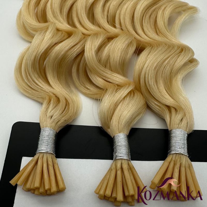 Platin Dalgalı Doğal Keratin Kaynak Saç (60 Adet)