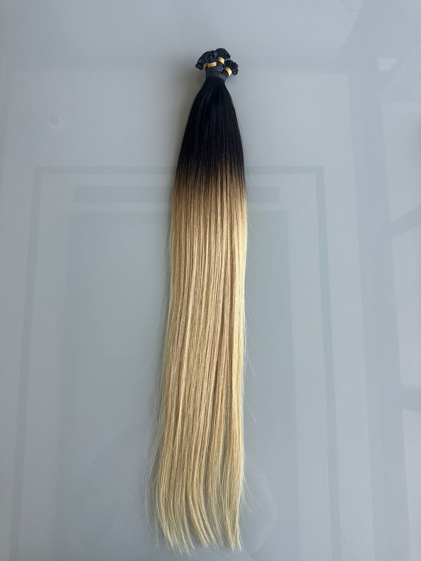 Koyu Ombre Keratin Uçlu Kaynak Saç (200 adet) 70cm