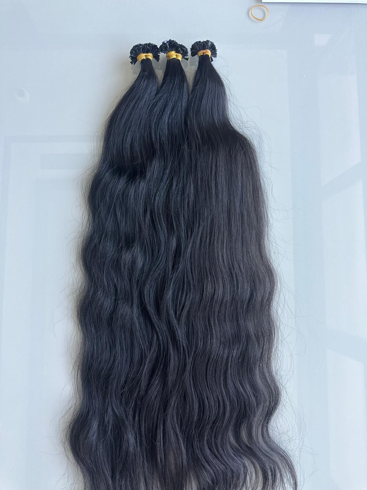 Hindistan Siyah Keratin Uçlu Kaynak Saç (85-cm) (200 adet)