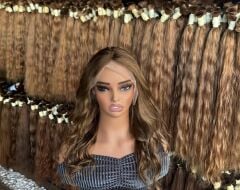 Peruk bayan naturel onleri tul  65 cm 200 gr